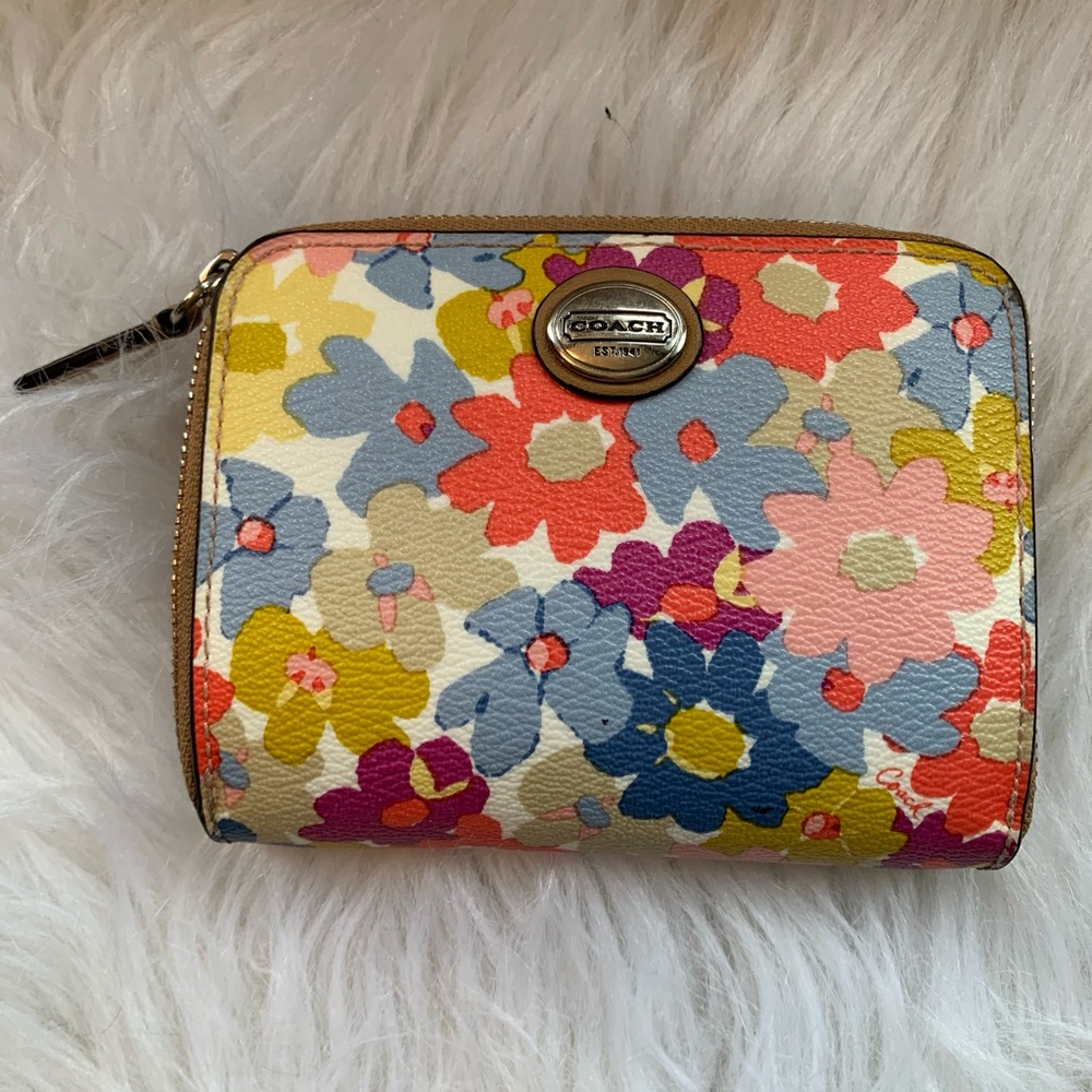 COACH Poppy Wallet with Flowers